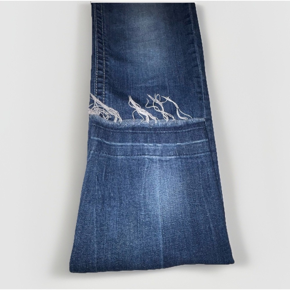 Miss Me Girls Denim Skinny Jeans Size 14‎ Raw Hem Mid Rise Medium Wash - Picture 2 of 7